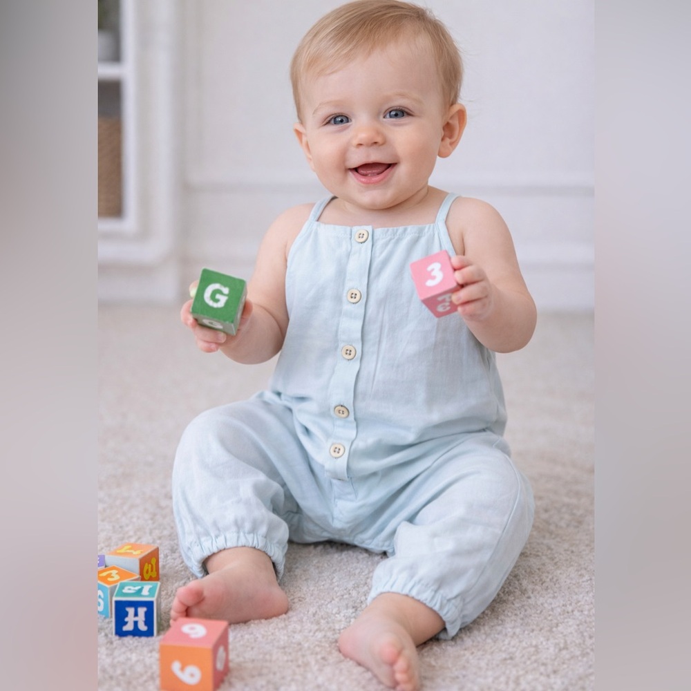 Child Romper - 12-18 months - Light Blue